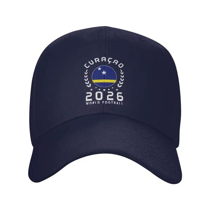 Casquette de football avec drapeau de Curaçao
