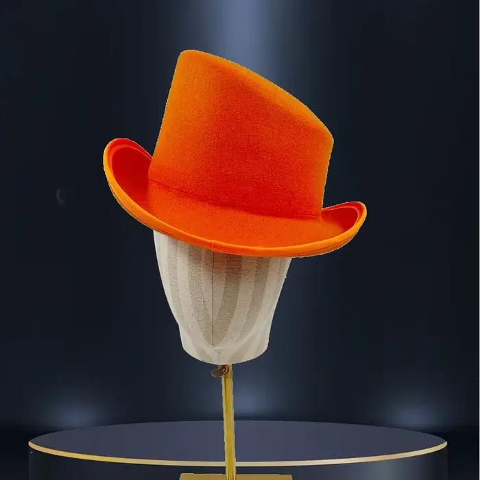 Chapeau Fedora élégant pour hommes avec bord coudé – Casquette présidentielle tendance