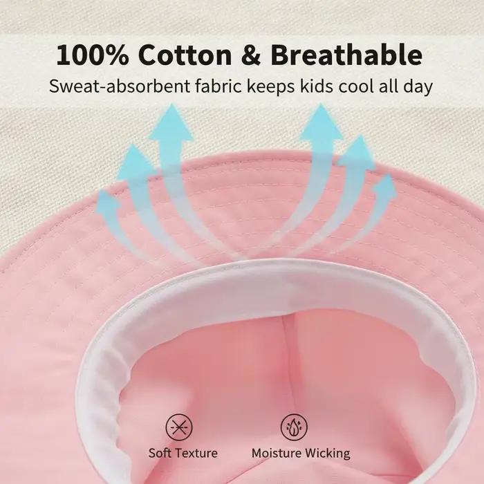 Un chapeau de soleil uni pour bébés filles