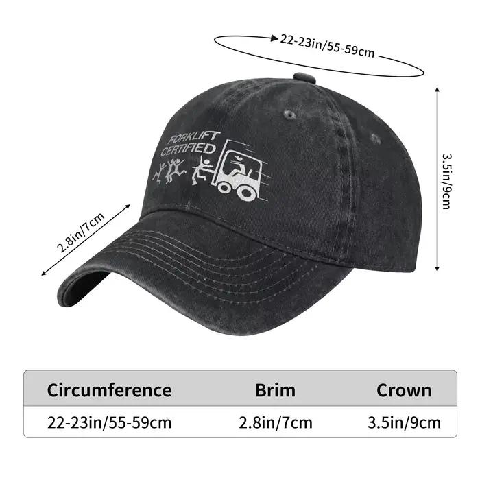 Casquette de baseball amusante pour conducteur de chariot élévateur certifié