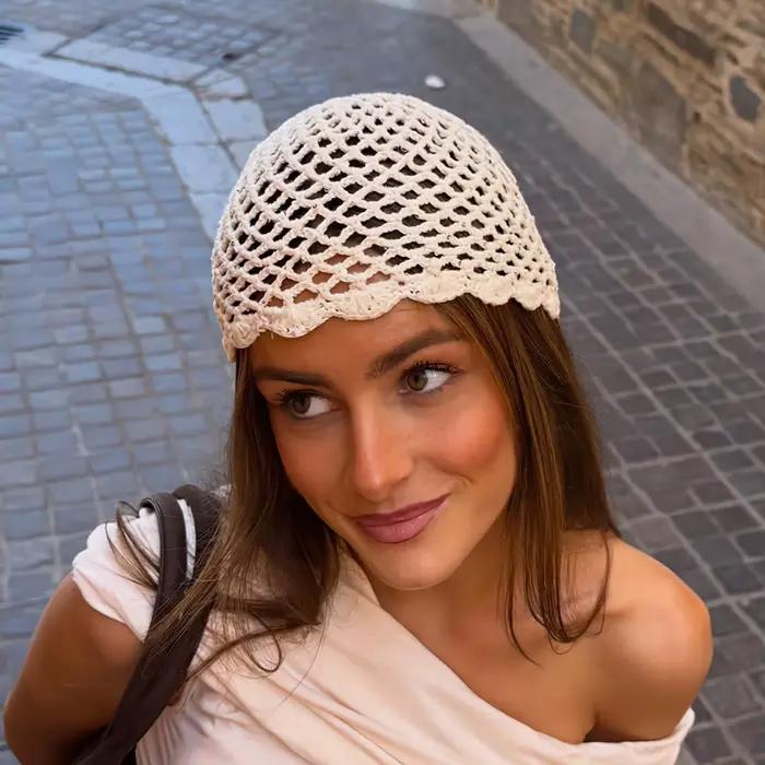 Chapeau en crochet fait main pour femme