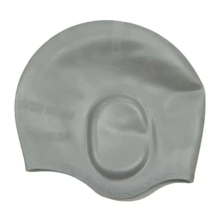 Bonnet de natation en silicone pour hommes et femmes