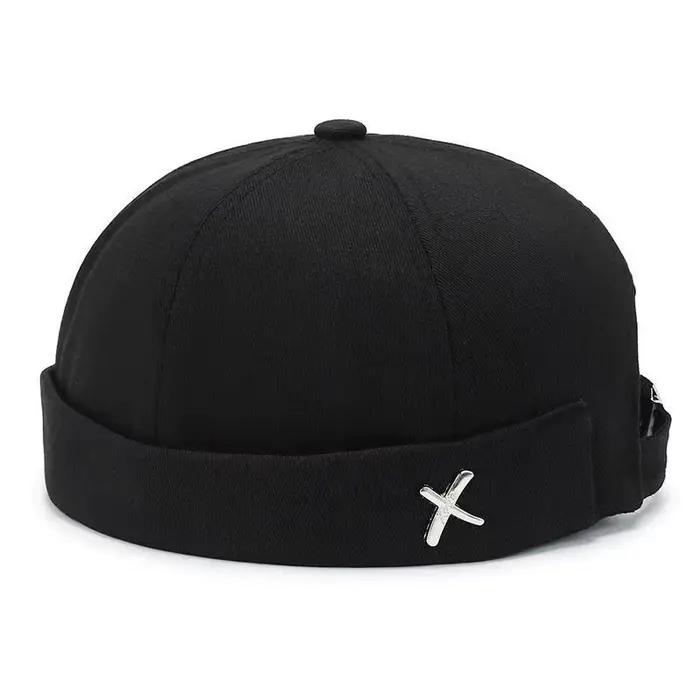 Nouveau Chapeau Printemps X Logo Melon Skin Unisexe en Fibre de Polyester