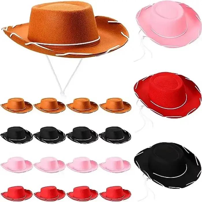 Chapeaux de Cowboy en feutre marron
