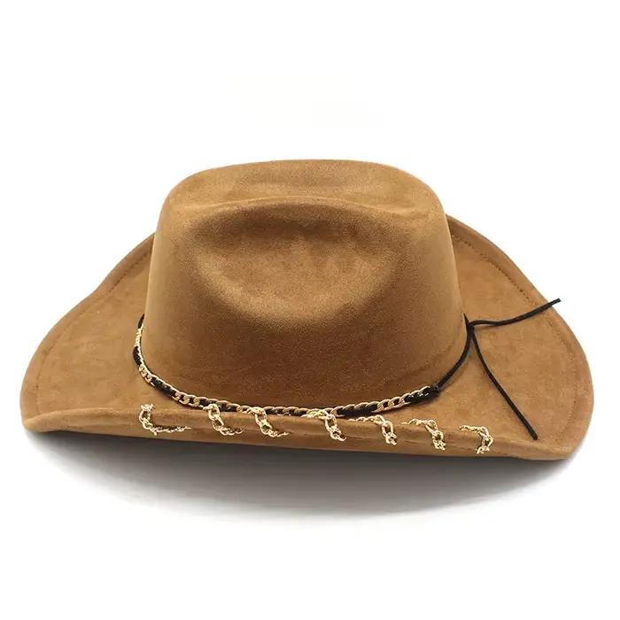 Chapeau de Cowboy occidental tendance pour hommes et femmes