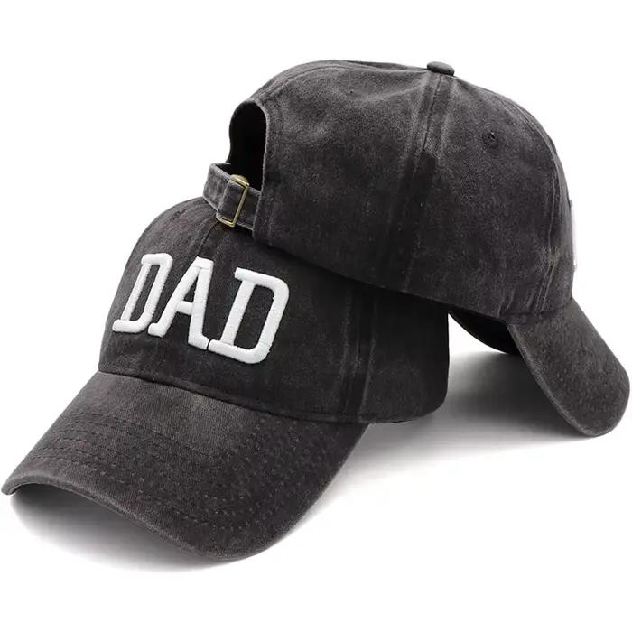 Chapeau brodé pour couples casquette de baseball en coton personnalisable pour pères et mères occasions spéciales voyage style unique durable