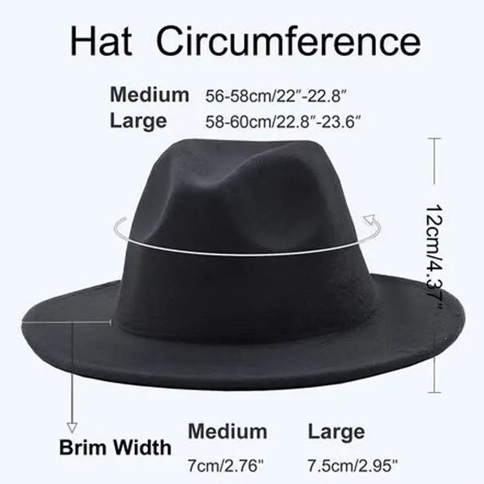 Chapeaux Fedora deux couleurs pour femmes
