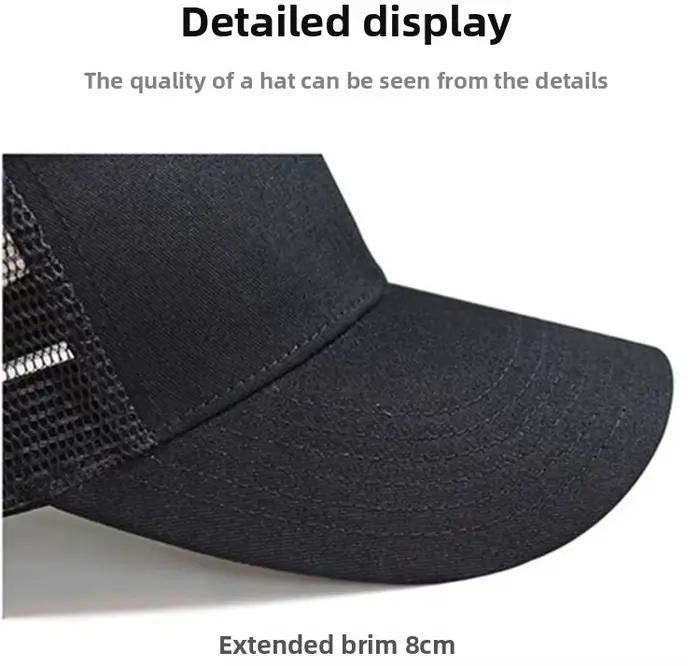 Casquette de Baseball en maille de grande taille 65-70cm