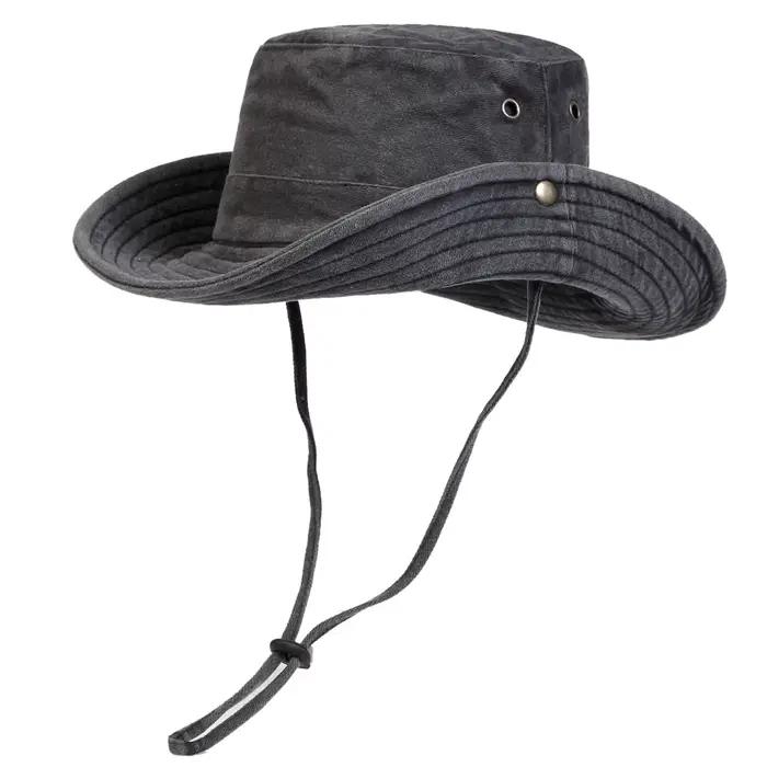 Chapeaux Bob Homme à Grand Bord Lavé