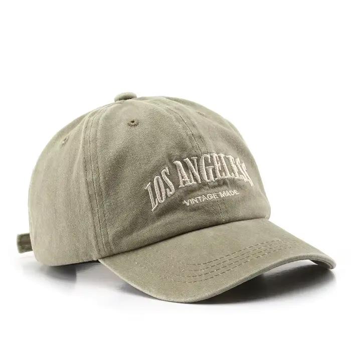 Casquettes de baseball américaines rétro à large bord pour hommes et femmes