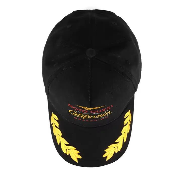 Casquette de baseball MOTO GUZZI California Obsession avec broderie d'aigle doré et de laurier