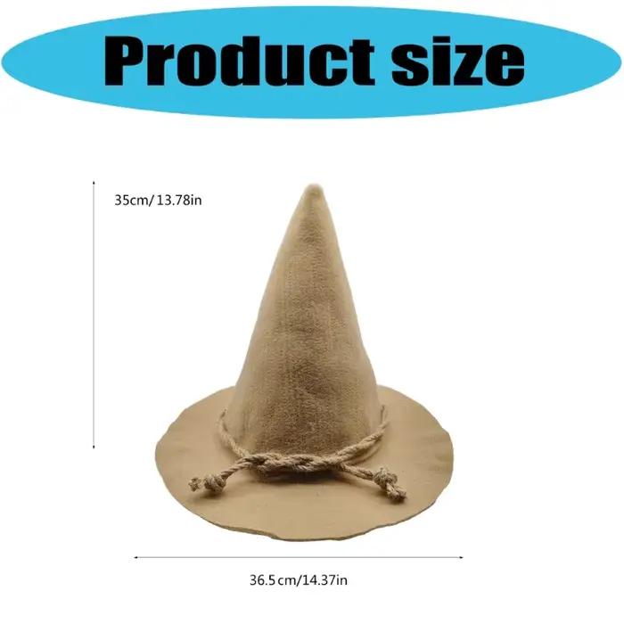 Chapeau de sorcière épouvantail léger