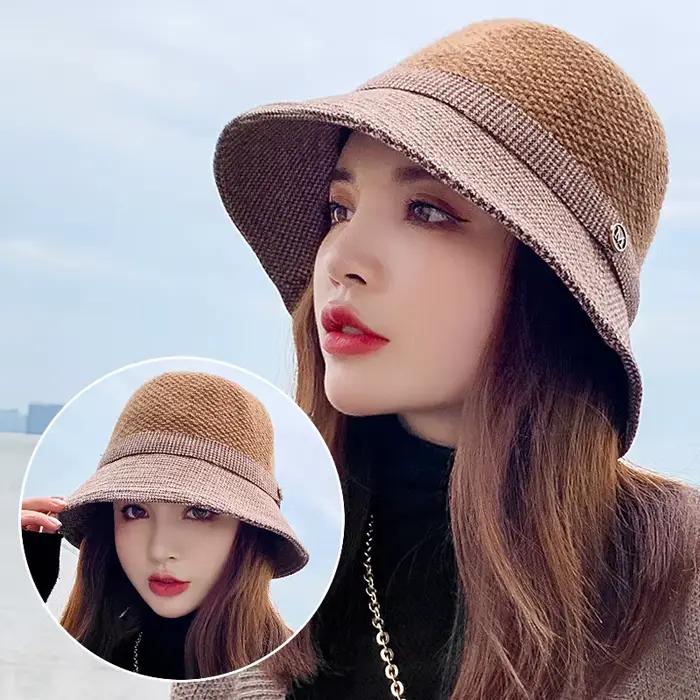 Chapeaux de seau pour femmes en coton, style décontracté et sportif, multi-fonctionnels, pour les femmes de tous âges, idéaux pour l'automne et l'hiver, voyages et sorties