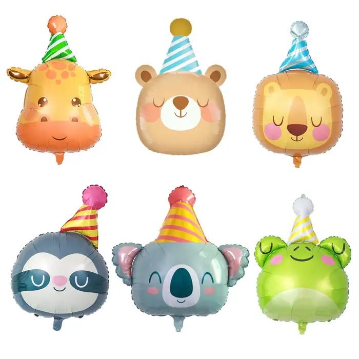 1 mignon chapeau d'anniversaire petit animal en forme de décoration de fête
