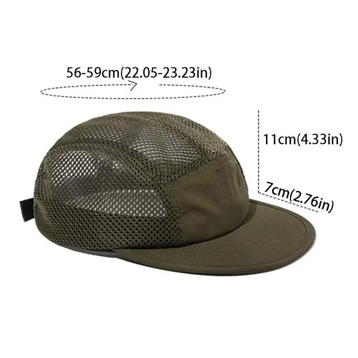 Casquette de camionneur en maille ajourée, casquette de baseball à séchage rapide, visière INS, chapeau respirant et léger pour homme, casquette de pêche, casquette de golf pour activités outdoor