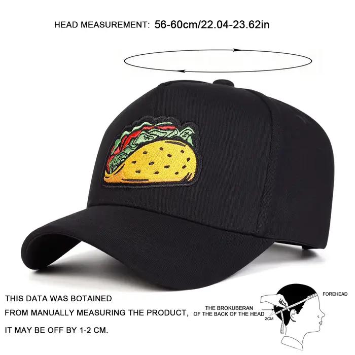 Casquettes de baseball unisexes brodées Taco