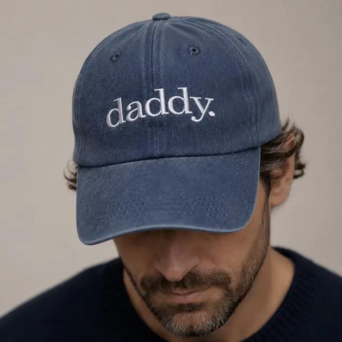 Coton lavé pour papa. Casquettes brodées vintage réglables