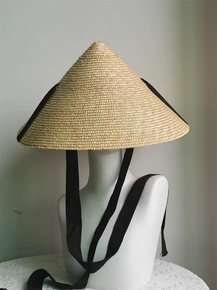 Chapeau conique asiatique à large bord