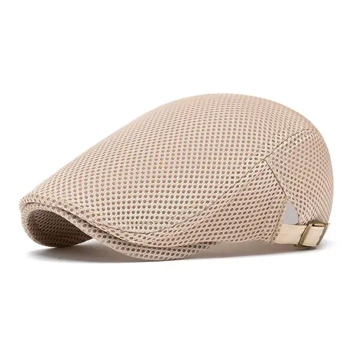 Chapeau Seau en Maille Perforée Béret Respirant Tendance Polyvalent pour Femmes Quatre Saisons Occasions Spéciales