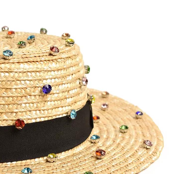 Chapeau de paille de blé naturel fait à la main
