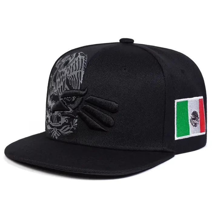 Chapeau hip-hop brodé d'aigle unisexe en polyester pour homme et femme, protection solaire printemps automne occasionnels sorties décontractées