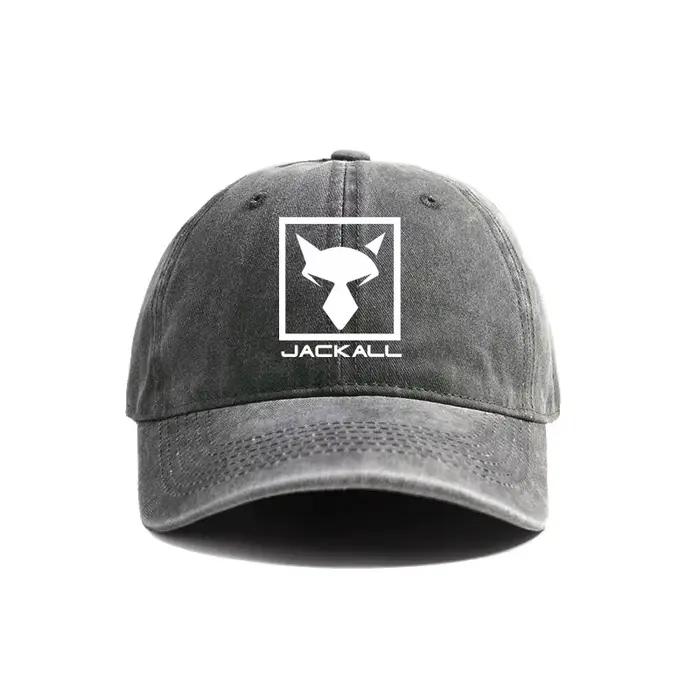 Jackall leurres Logo appâts de pêche casquettes de Baseball chapeaux en détresse casquette hommes femmes rétro en plein