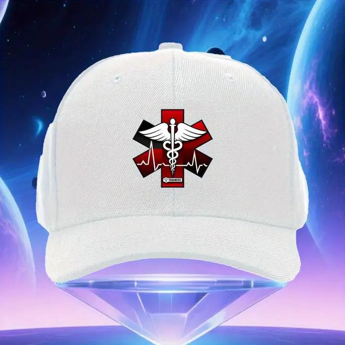 Casquette de camionneur réglable pour paramédicaux avec emblème Étoile de la Vie