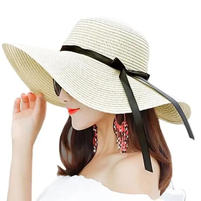 Chapeau souple nuptial pour mariage fiançailles voyage lune de miel vacances piscine jardin plage accessoire photo cadeau HGDTFF