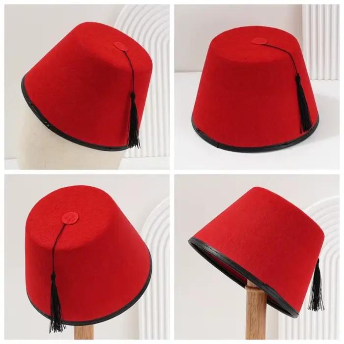 Casquette Fez ronde universelle en feutre