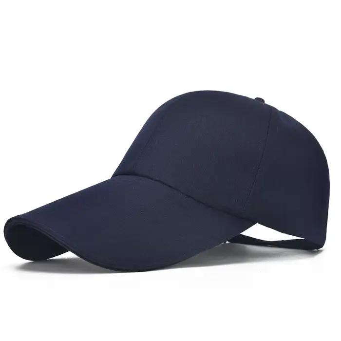 Casquette de baseball extra longue ajustable en toile coton protection UV idéale pour les voyages randonnées plage et activités de plein air style sportif multifonction universel pour femmes et hommes