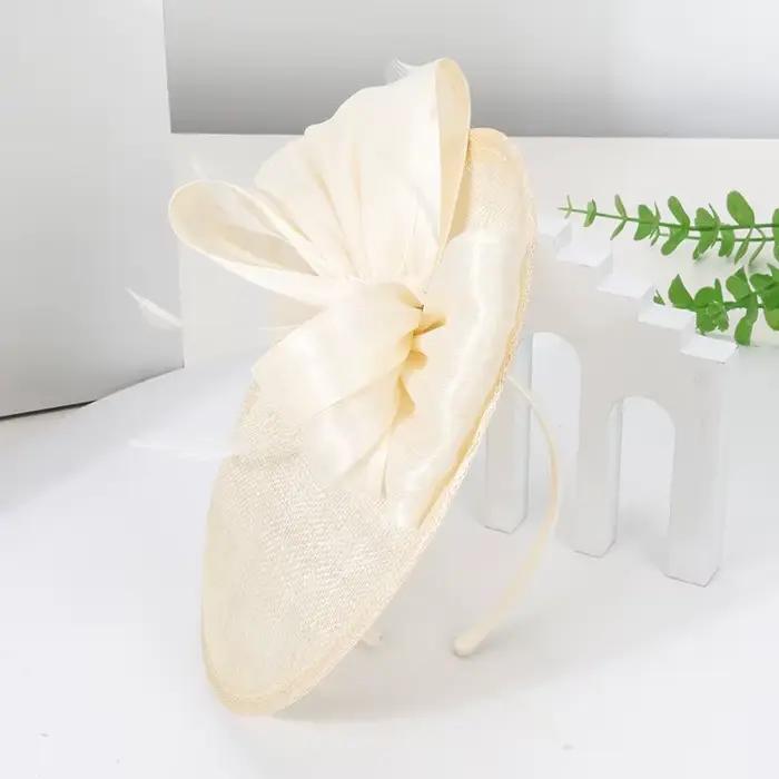 Mariée mariage Fascinator chapeau élégant femmes mode casque fleur belle Occasion chapeaux épingle à cheveux dames fête chapellerie