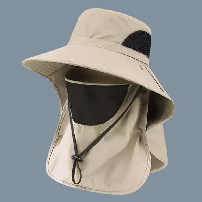 Chapeaux de soleil d'été Protection UV casquette de pêche de chasse en plein air pour hommes femmes randonnée Camping