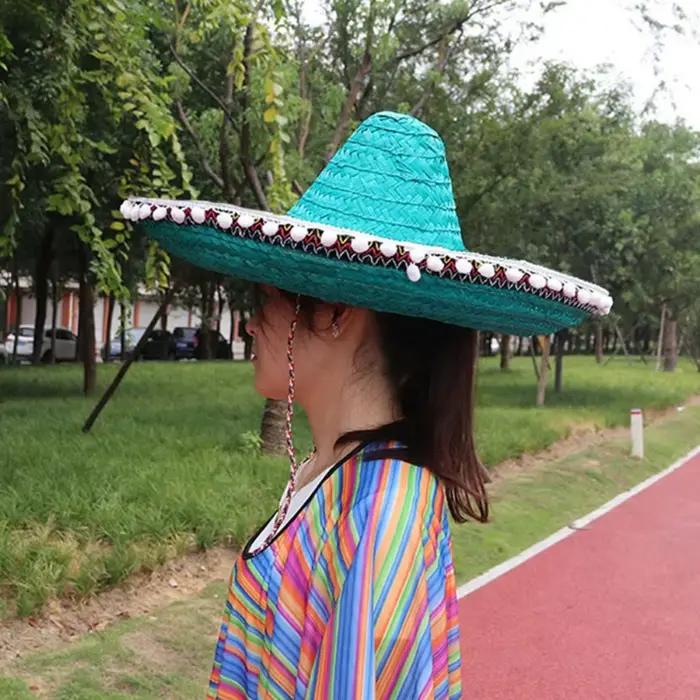 Chapeau de fête mexicain à large bord coloré d'été