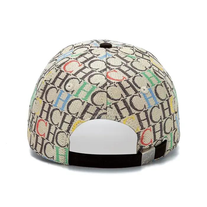 Casquette de baseball structurée unisexe avec monogramme CH