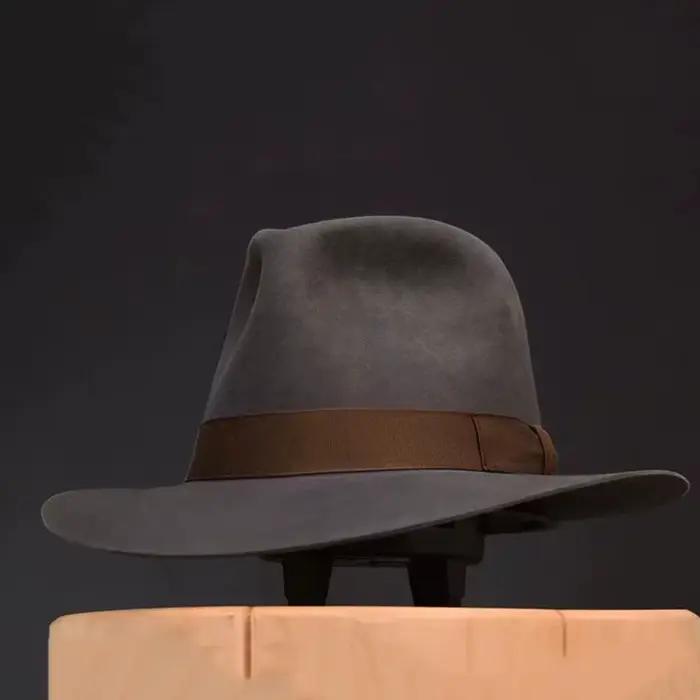 Chapeau Fedora en laine Vintage