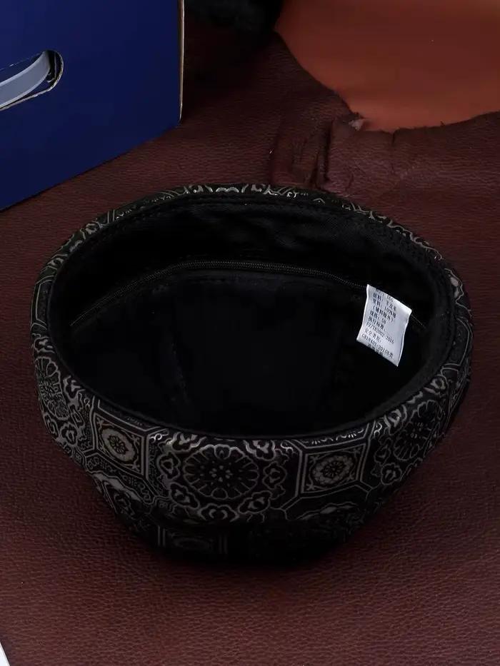Chapeau rétro en cuir véritable