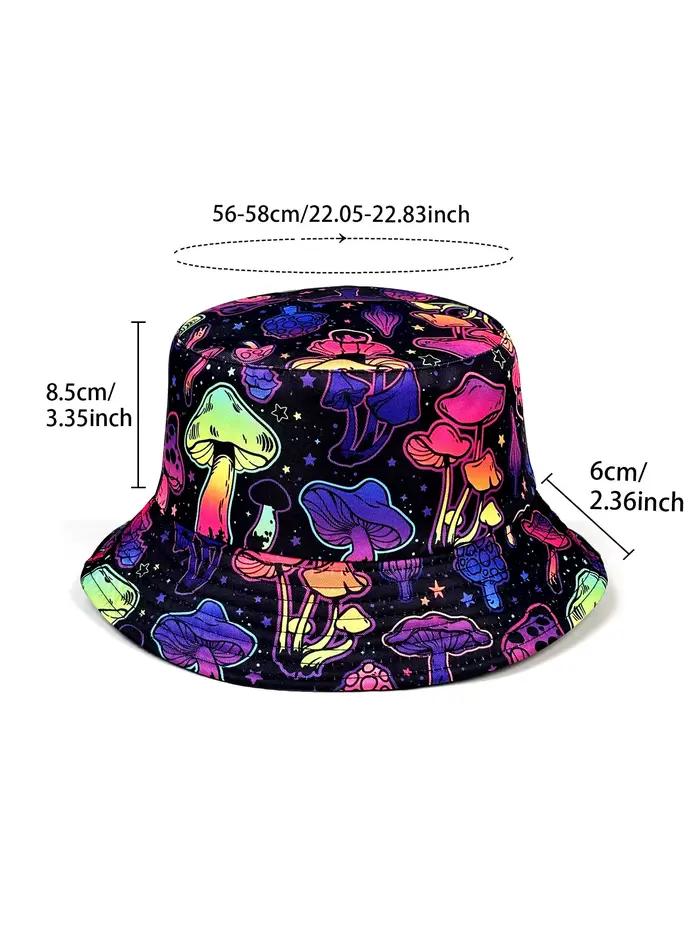 Chapeau seau champignon coloré de rêve