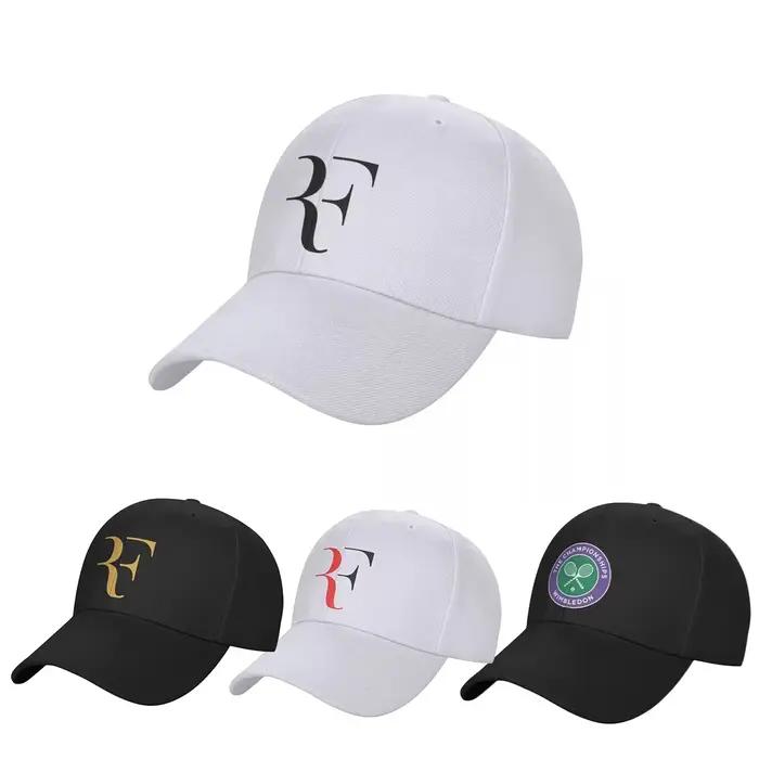 Hommes femmes RF Roger Federer Patch chapeaux de Tennis casquettes de Baseball incurvées chapeau en Polyester