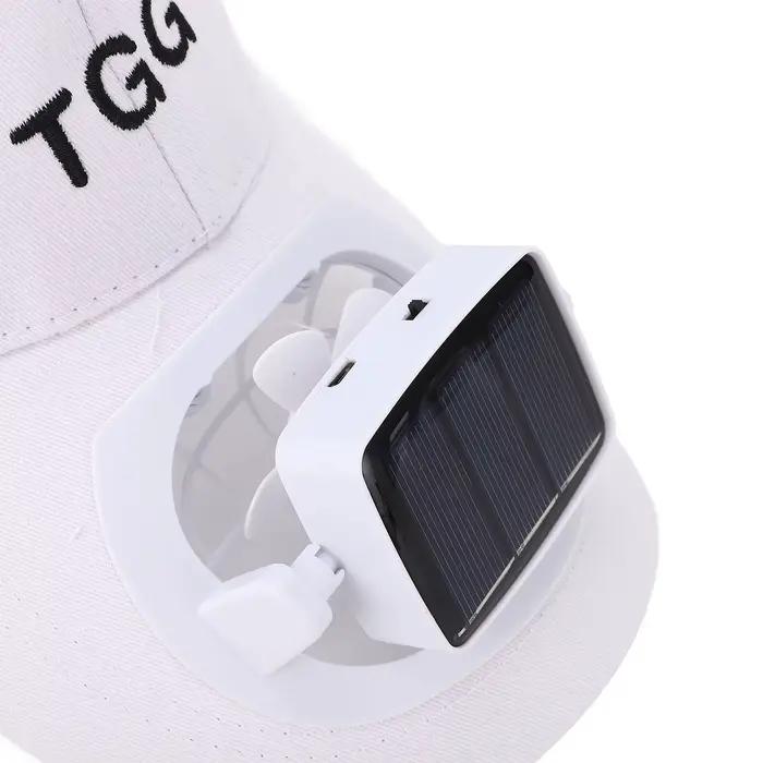 Chapeau de ventilateur solaire avec pales