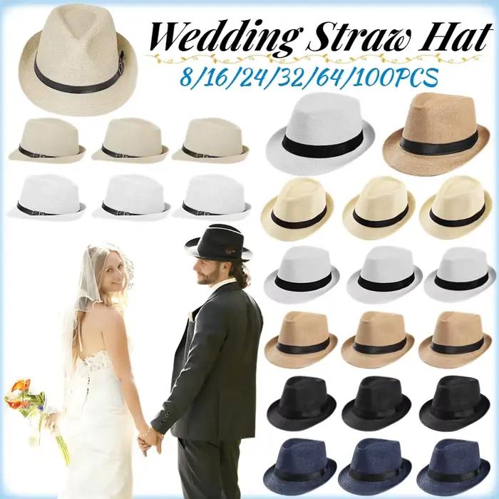64-8PCS Chapeaux de paille