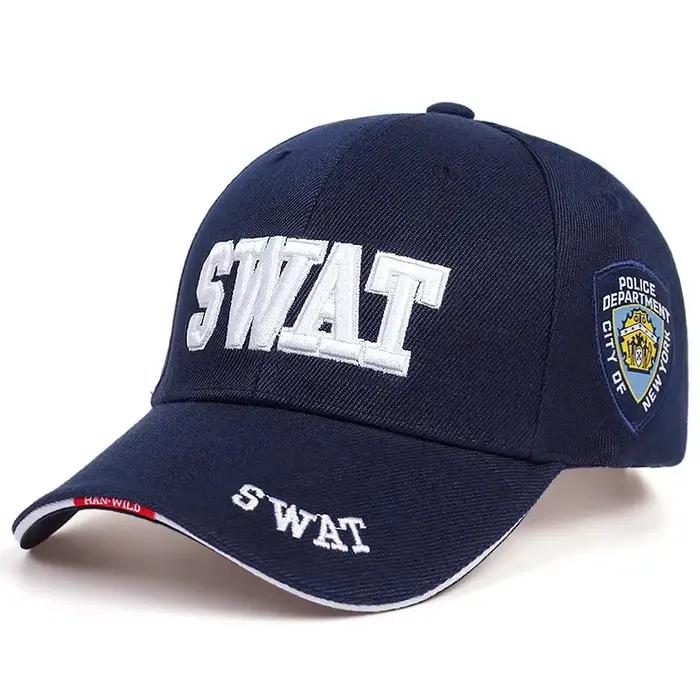 Casquettes de baseball tactiques série SWAT avec lettres tendance pour hommes et femmes