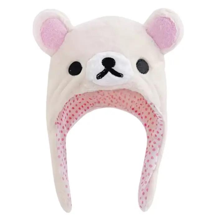 Rilakkuma Korilakkuma ours en peluche Ushanka chapeau Kawaii mignon
