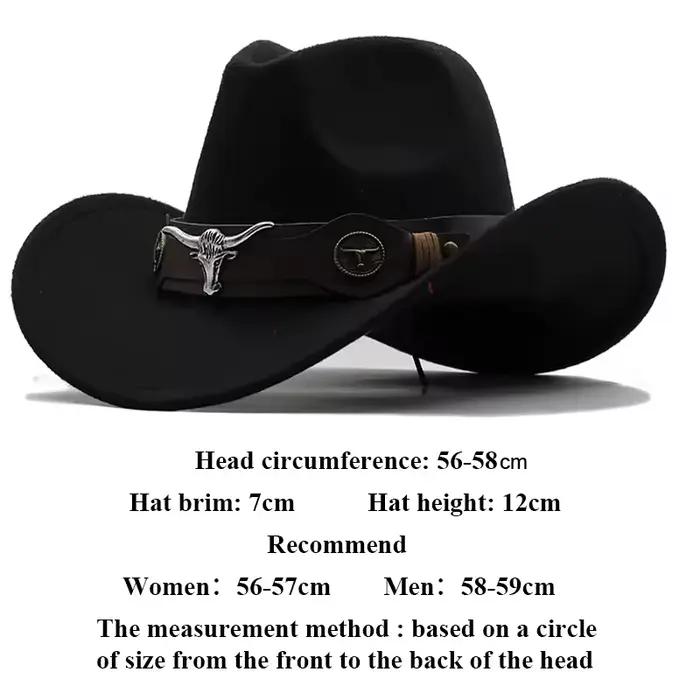 Chapeau de cowboy de style occidental