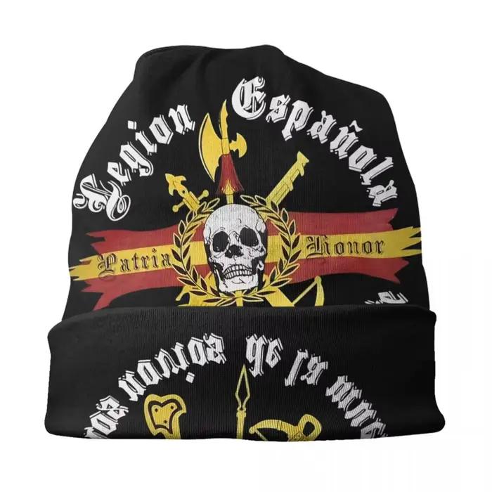 Bonnet drapeau de la Légion espagnole unisexe hiver chaud