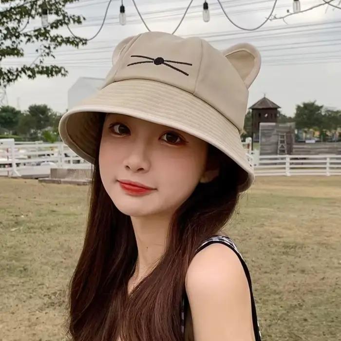 Chapeau Bob Femme à Oreilles de Chat Kawaii