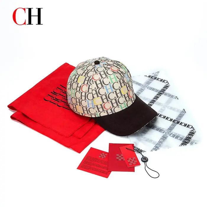 Casquette de baseball structurée unisexe avec monogramme CH