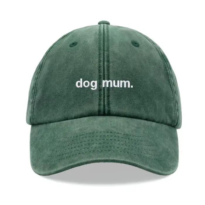 1 pièce, « maman chien ». Casquette de baseball vintage lavée Kanye pour femmes