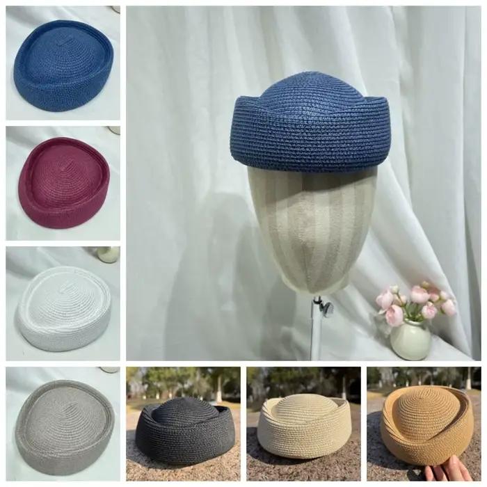 Nouveau chapeau élégant en paille