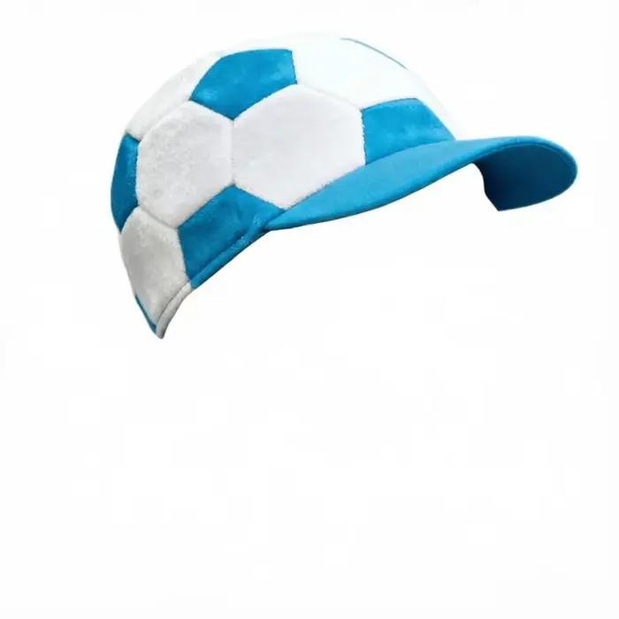 Casquette de football à visière rigide unisexe pour supporters de match de football, imprimée football, occassions festives et sportives