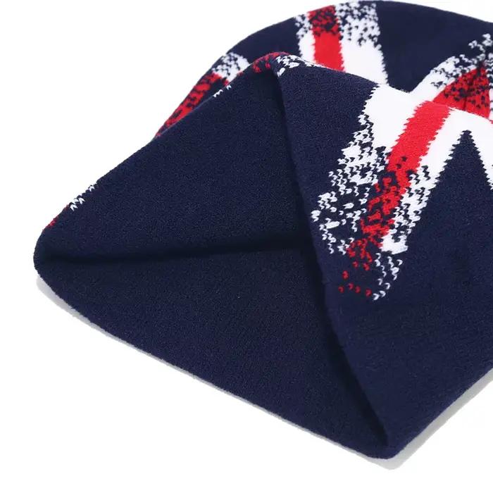 Bocca Angleterre drapeau tricoté Chapeau hiver Bonnet chapeaux pour hommes femmes Y2K chaud